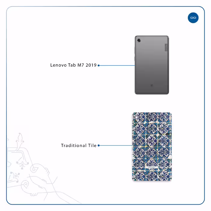 برچسب پوششی ماهوت مدل Iran-Tile1 مناسب برای تبلت لنوو Tab M7 2019