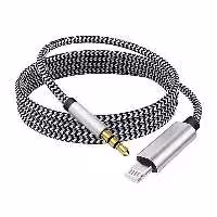 کابل تبدیل لایتنینگ به AUX لنیز مدل AX99 طول 1.2 متر