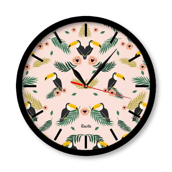 ساعت دیواری راویتا طرح توکان کد 1313