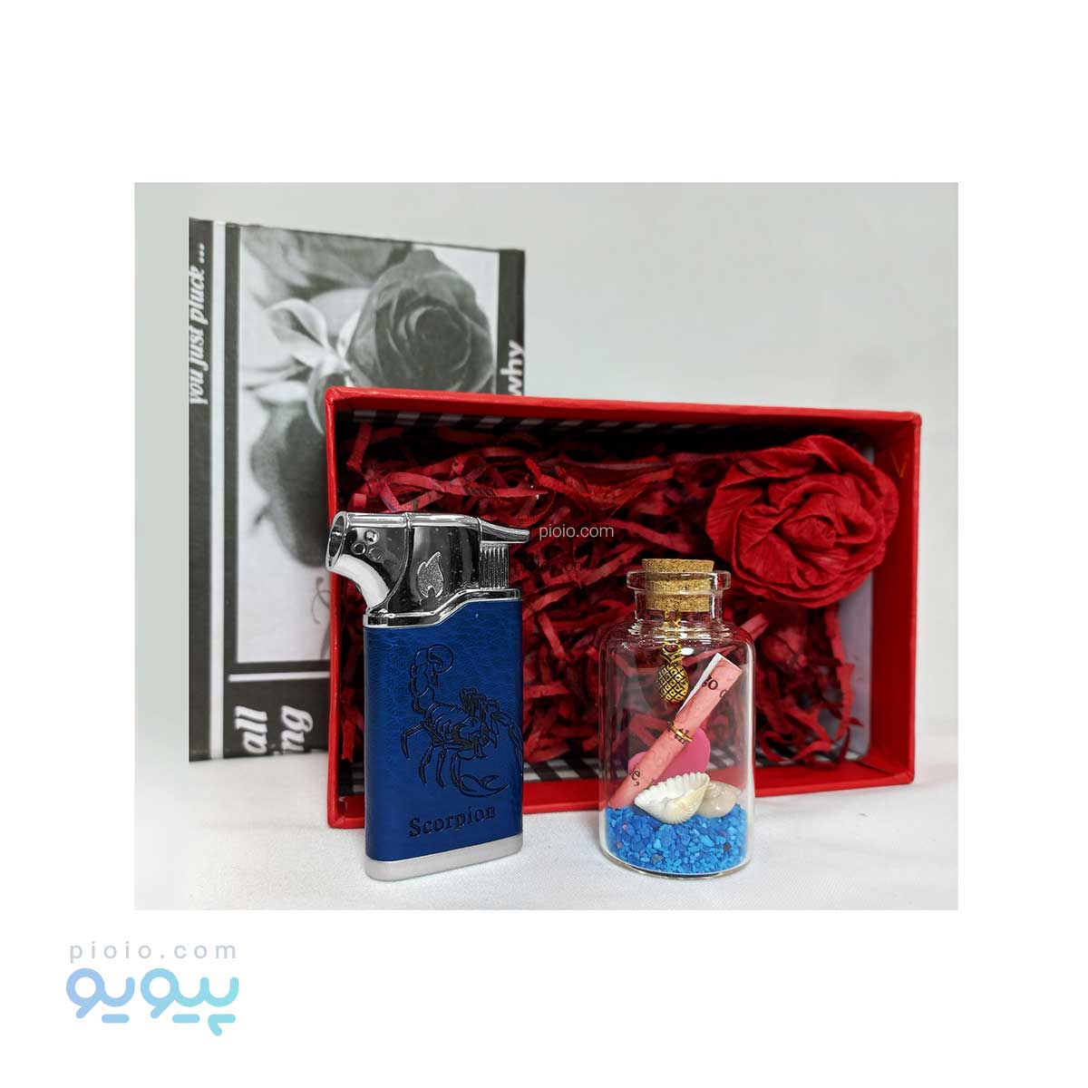 پک ولنتاین مردانه با فندک طرح عقرب