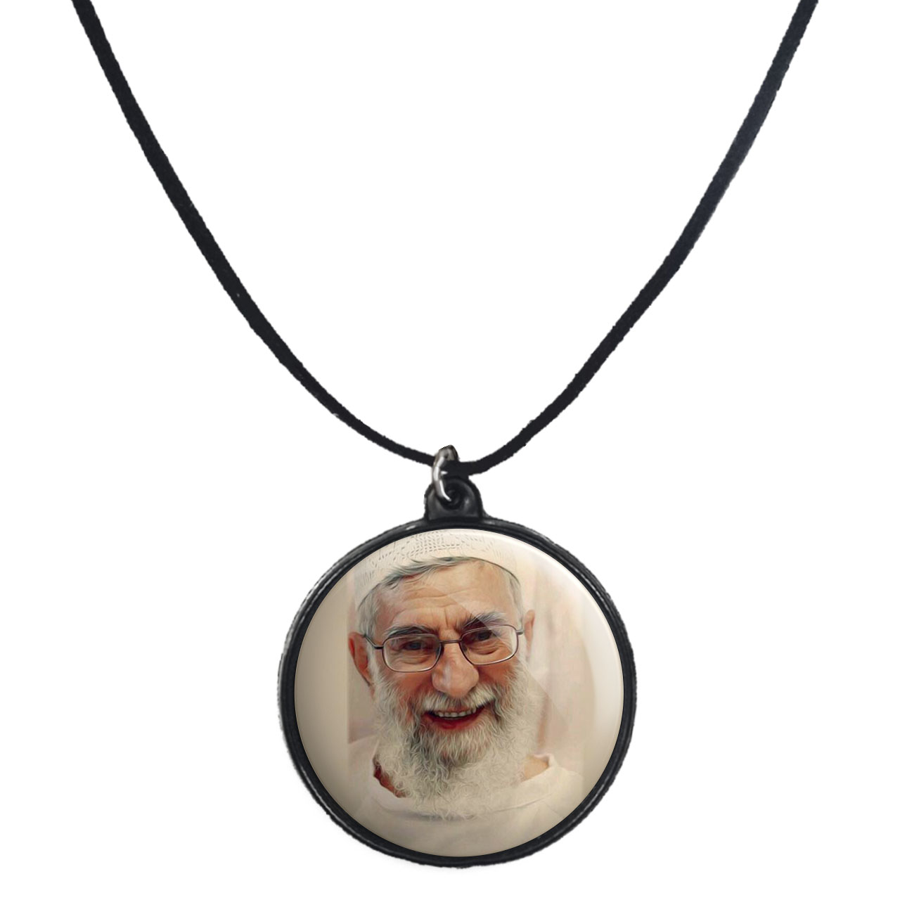 گردنبند پرمانه طرح تصویر آیت الله خامنه ای کد pmb.7303 مدل دو طرفه