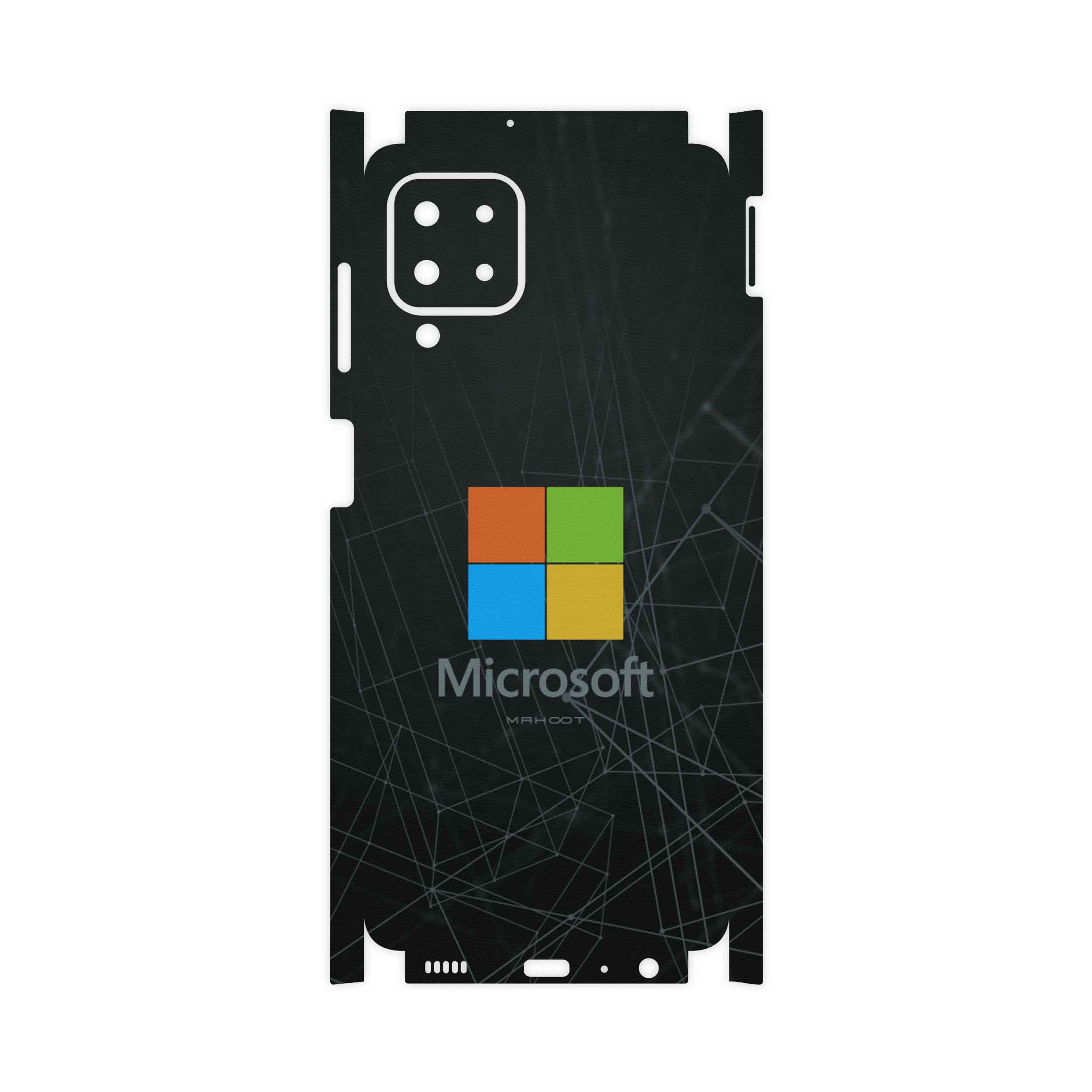برچسب پوششی ماهوت مدل Microsoft-Logo-FullSkin مناسب برای گوشی موبایل سامسونگ Galaxy M22