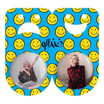 پیکسل خندالو مدل رزی گروه بلک پینک کد 31073104 مجموعه 2 عددی