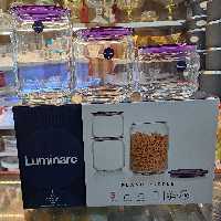 شیشه حبوبات درب رنگی لومینارک فرانسه مدل پلانو