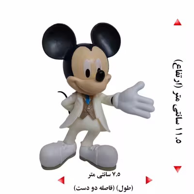 فیگور مدل میکی موس کد Aros - 92 مجموعه 3 عددی