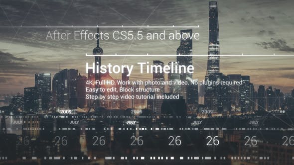 دانلود History Timeline برای افتر افکت