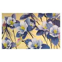 تابلو نقاشي اكريليك طرح گل كد 5