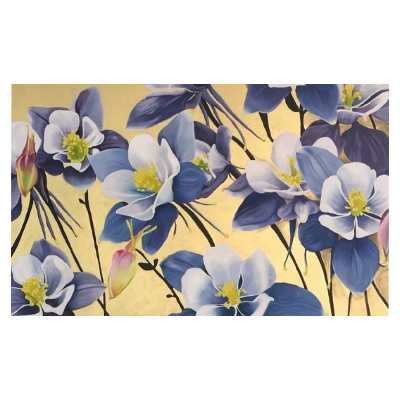 تابلو نقاشي اكريليك طرح گل كد 5