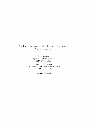 خرید و دانلود نسخه کامل کتاب Nonlinear analysis and differential equations: and introduction