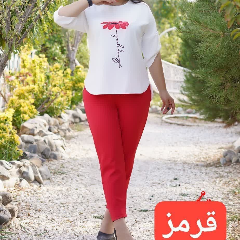ست شومیز شلوار تک گل