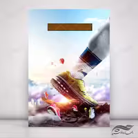 پس زمینه پوستر لایه باز ورزشی 4 psd