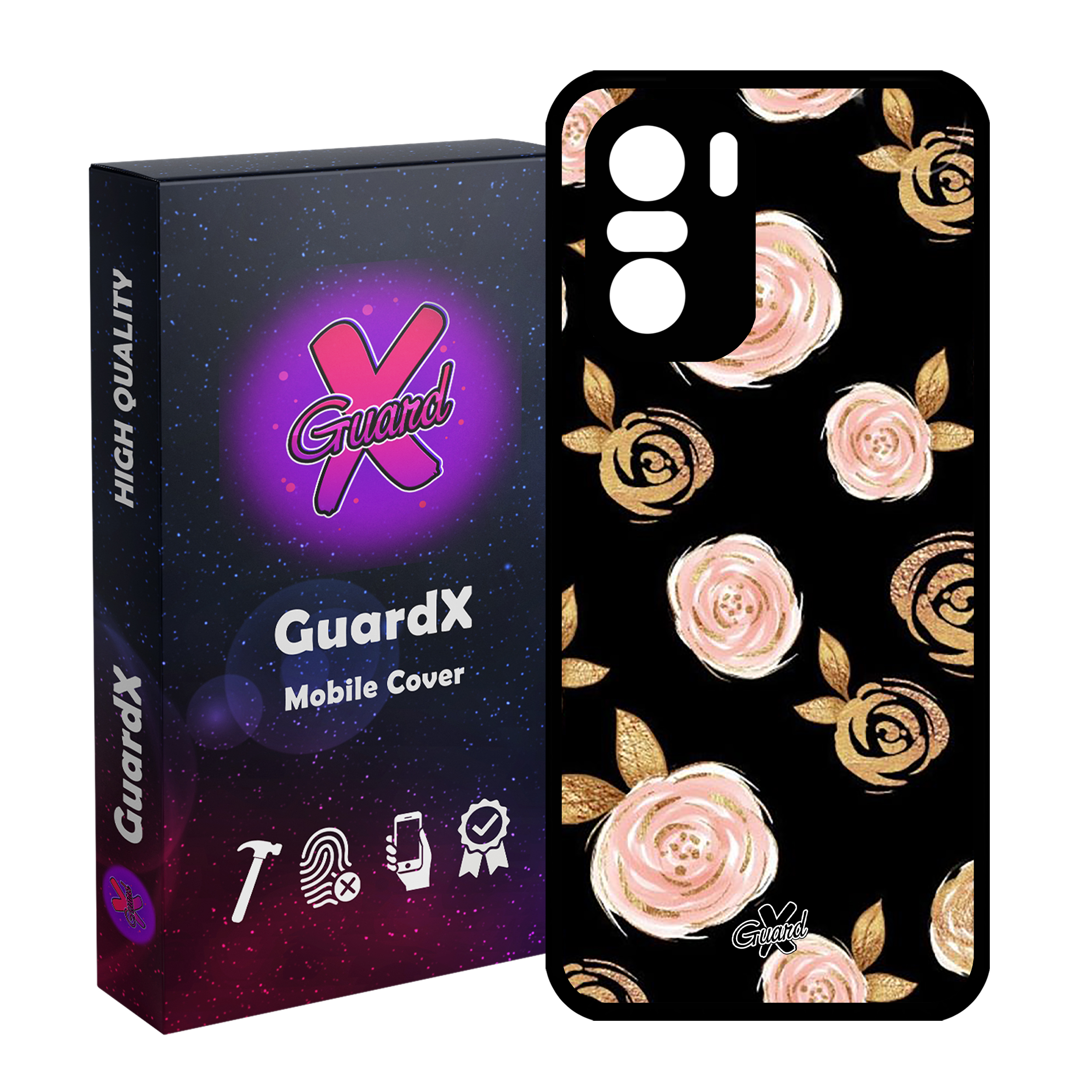 کاور گارد ایکس طرح Flower مدل Glass10105 مناسب برای گوشی موبایل شیائومی Poco F3/MI 11X/MI 11X Pro/Redmi K40/K40 Pro