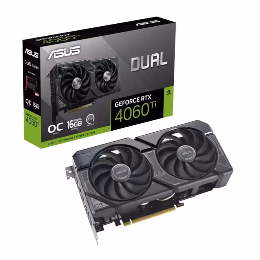 کارت گرافیک ایسوس Dual GeForce RTX 4060 Ti OC Edition 16GB - فروشگاه اینترنتی طیف سنتر
