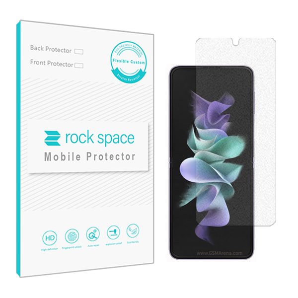 گلس سامسونگ Galaxy Z Flip3 5G مدل نانو هیدروژل مات برند راک اسپیس کد S