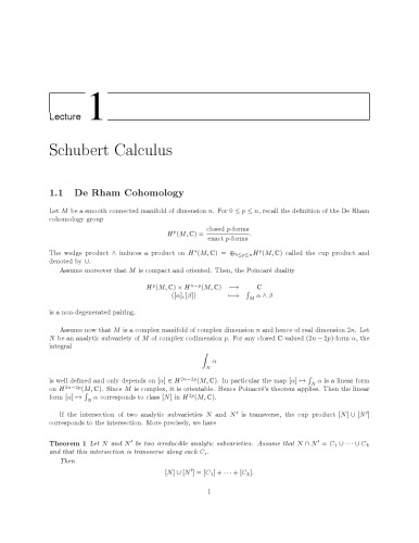 خرید و دانلود نسخه کامل کتاب Notes to the lectures of Nicolas Ressayre [Schubert calculus]