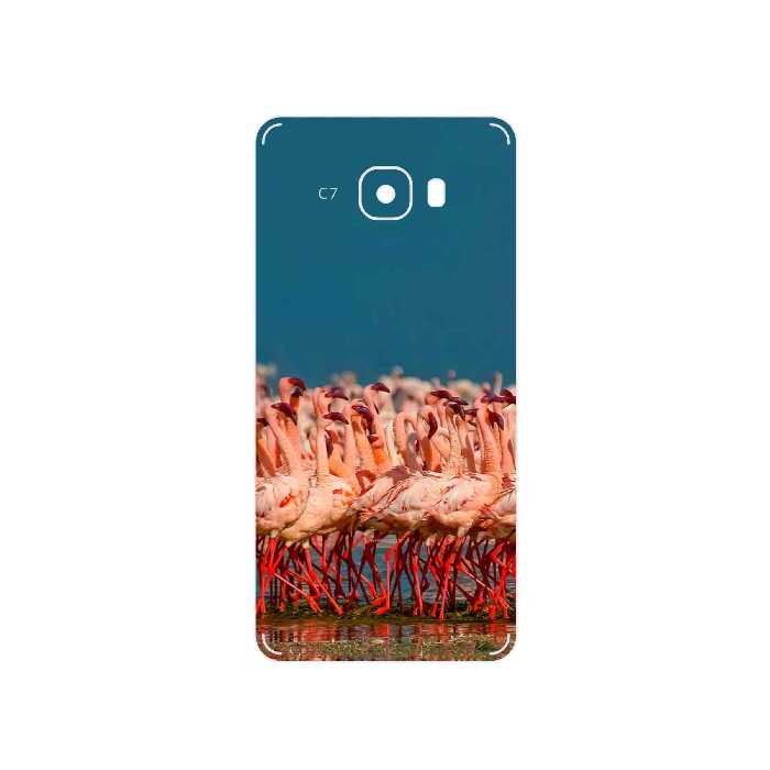 برچسب پوششی ماهوت مدل Flamingo مناسب برای گوشی موبایل سامسونگ Galaxy C7