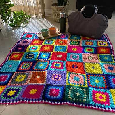 شال مبل و تخت مدل x94 سایز 120×120 سانتیمتر 