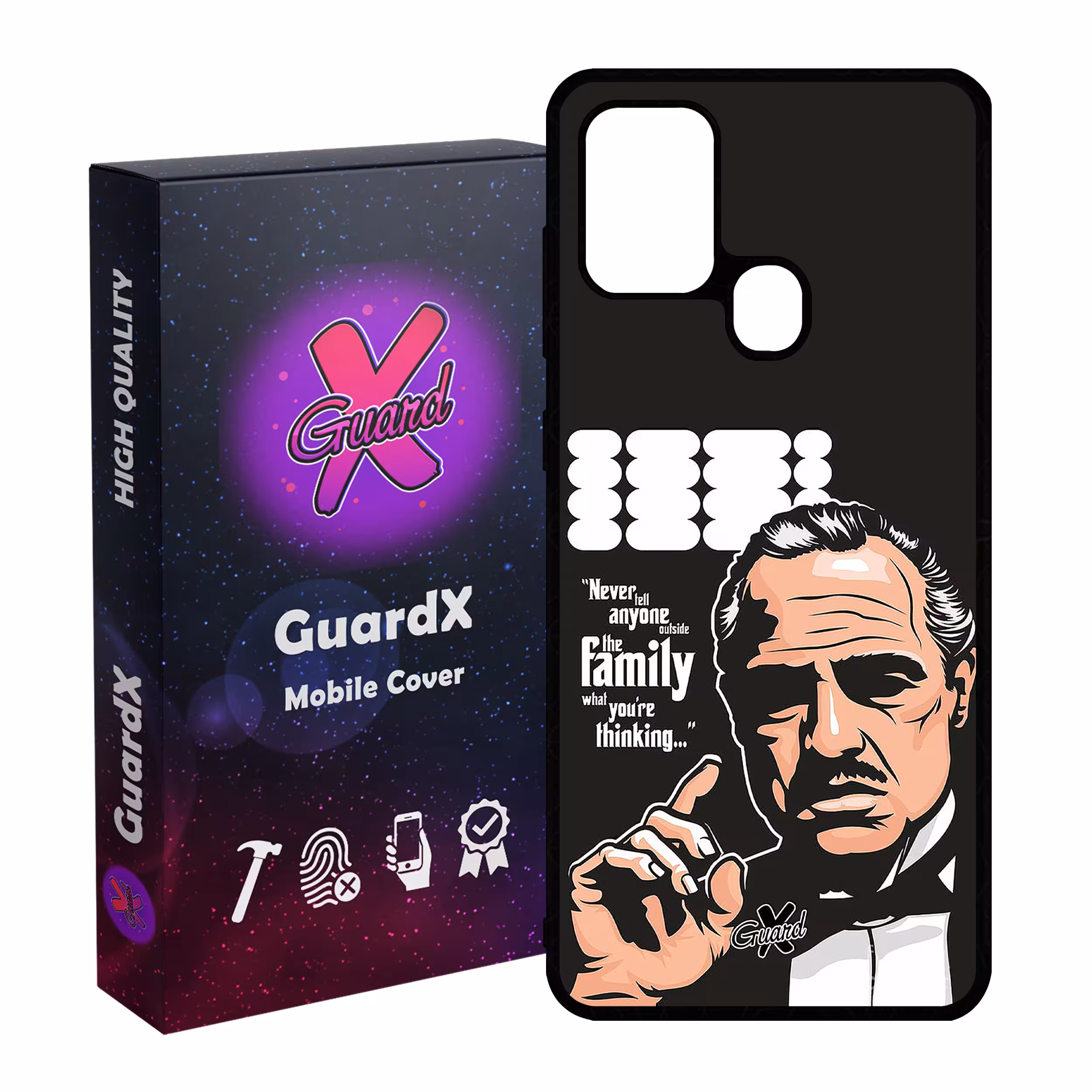 کاور گارد ایکس طرح God Father مدل Glass10197 مناسب برای گوشی موبایل سامسونگ Galaxy A21s