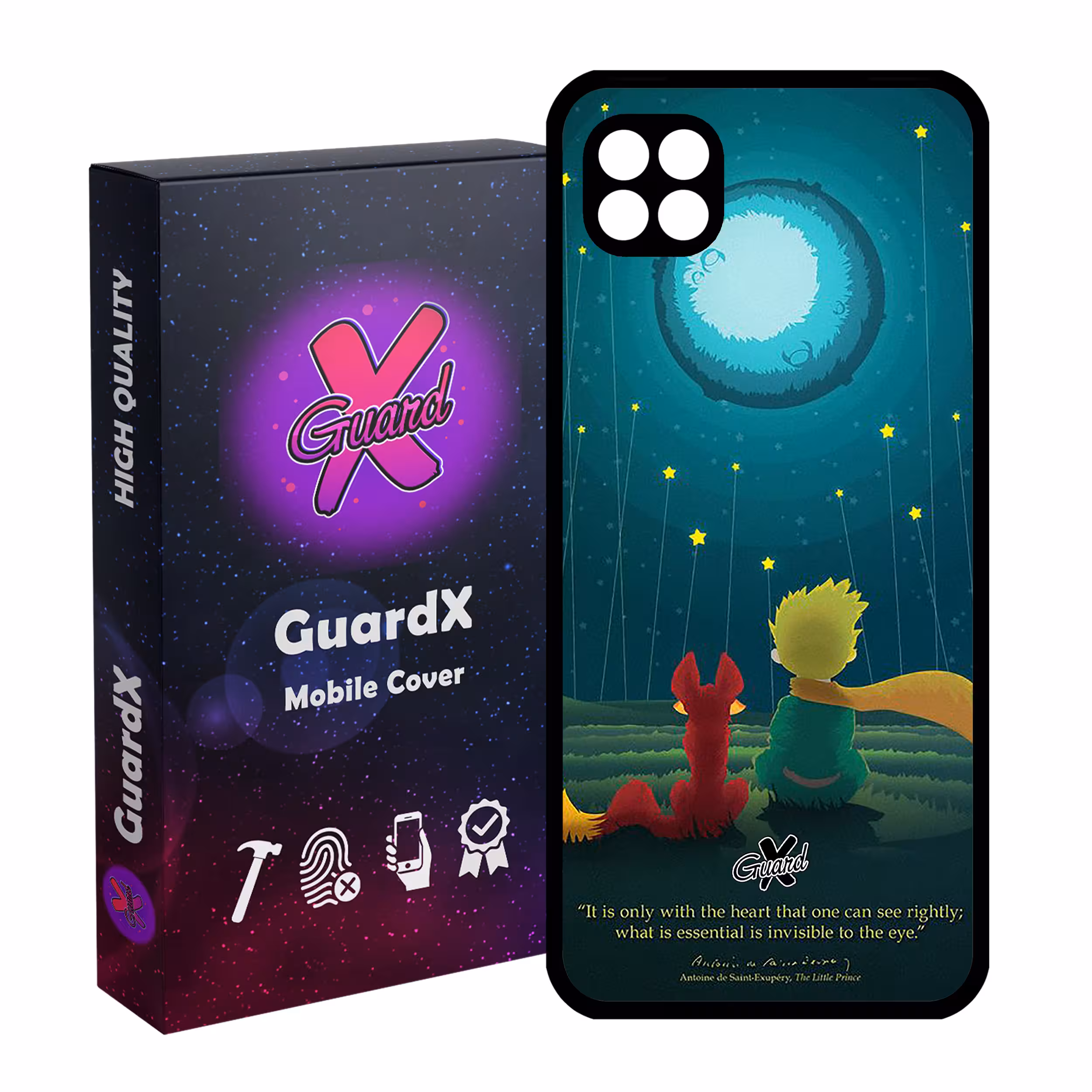 کاور گارد ایکس طرح Little Prince مدل Glass100053 مناسب برای گوشی موبایل سامسونگ Galaxy A22 5G