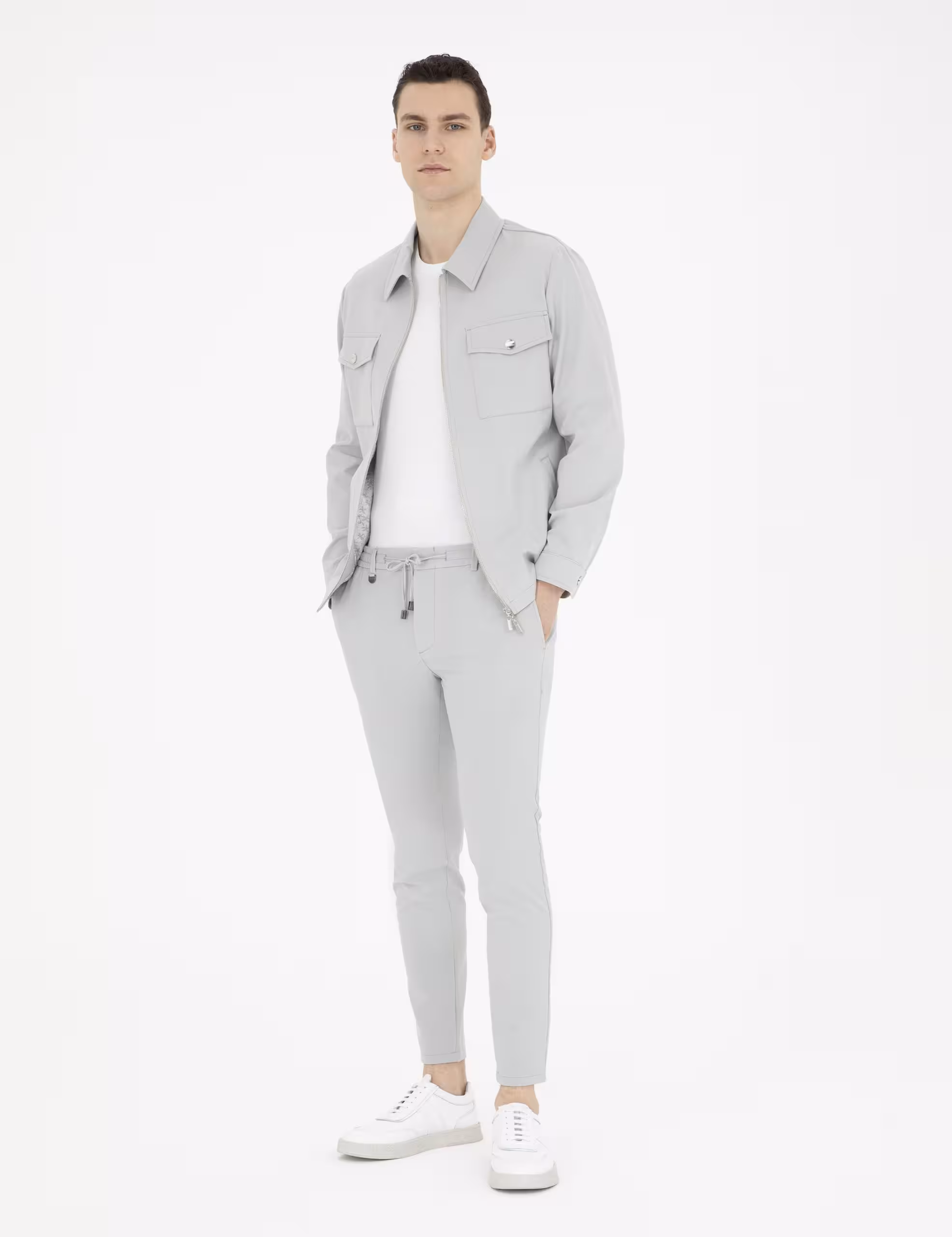 شلوار پارچه ای مردانه طوسی پیرکاردین