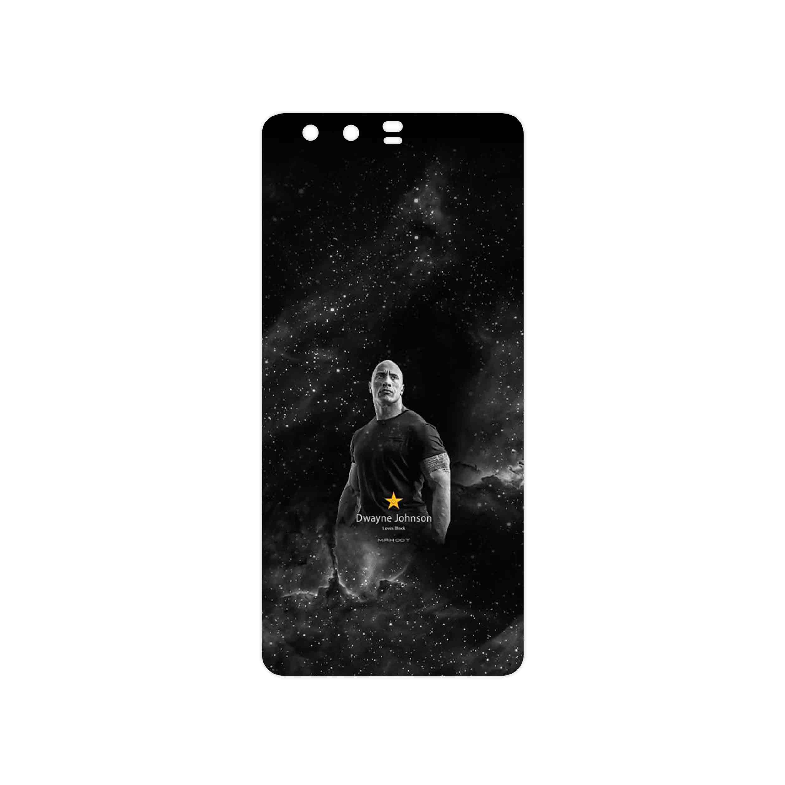 برچسب پوششی ماهوت مدل Dwayne Johnson مناسب برای گوشی موبایل هوآوی P10 Plus