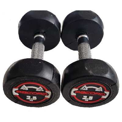 دمبل رکورد مدل new وزن 2.5 کیلوگرم مجموعه 2 عددی