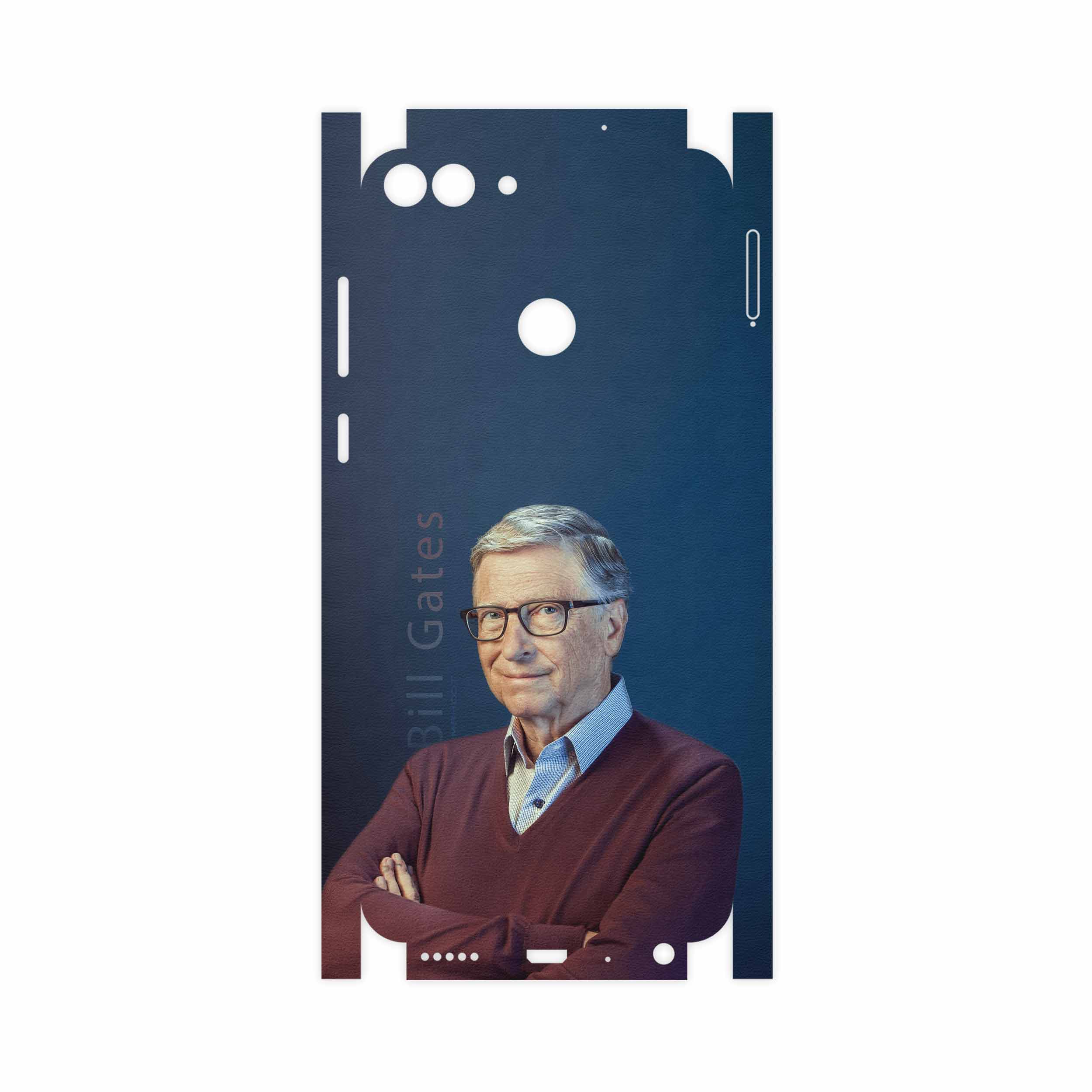 برچسب پوششی ماهوت مدل Bill Gates-FullSkin مناسب برای گوشی موبایل هوآوی P Smart
