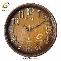 ساعت دیواری اورجینال ولدر PVC قهوه ای| کد رفرنس 630