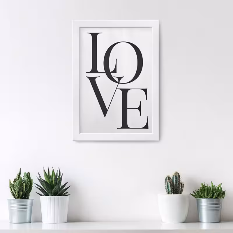 تابلو مدل Minimall LOVE کد YW2101