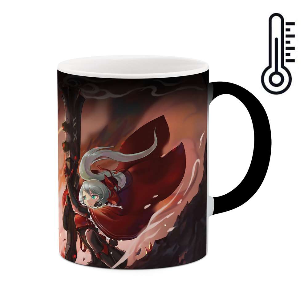 ماگ حرارتی طرح دختر فانتزی مدل mgh00761