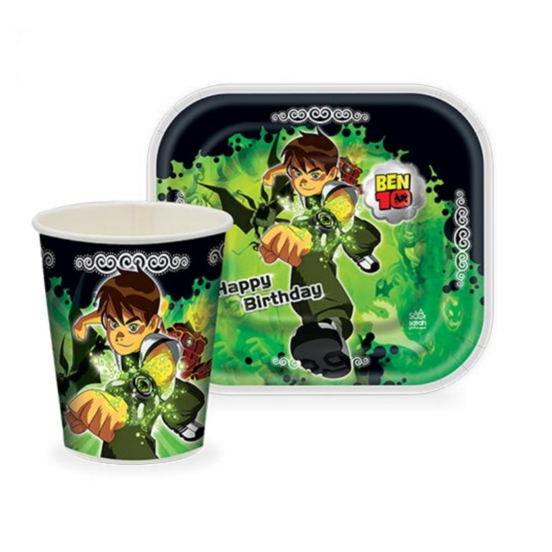 تم تولد بشقاب لیوان بن تن 12 عددی