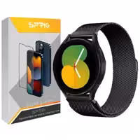 بند اسپریگ مدل Milanese مناسب برای ساعت هوشمند سامسونگ Galaxy Watch 4 40mm / watch 4 42mm / watch 4 44mm / watch 4 46mm / Galaxy Watch 5 40mm / Watch 5 44mm / Watch 5 pro 45mm