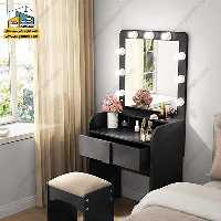 میز آرایش لامپ دار کد DMP136 - فروشگاه سه گامه