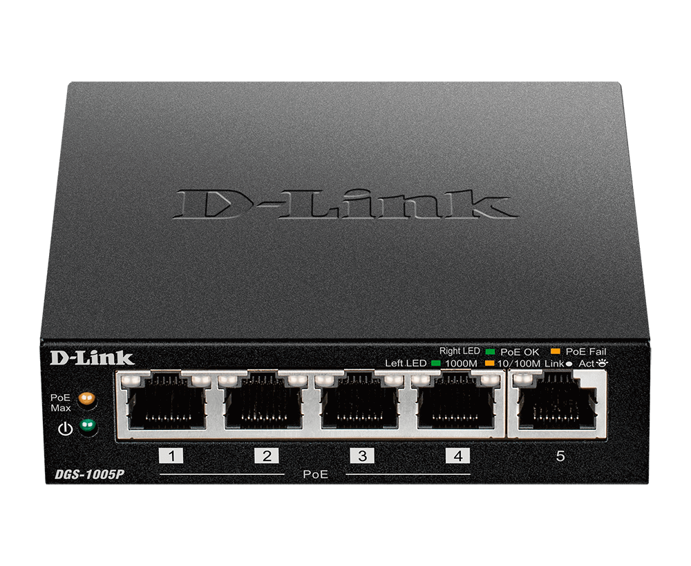 سوئیچ 5 پورت گیگابیتی و دسکتاپ دی لینک مدل DGS-1005P - دوسو آی تی