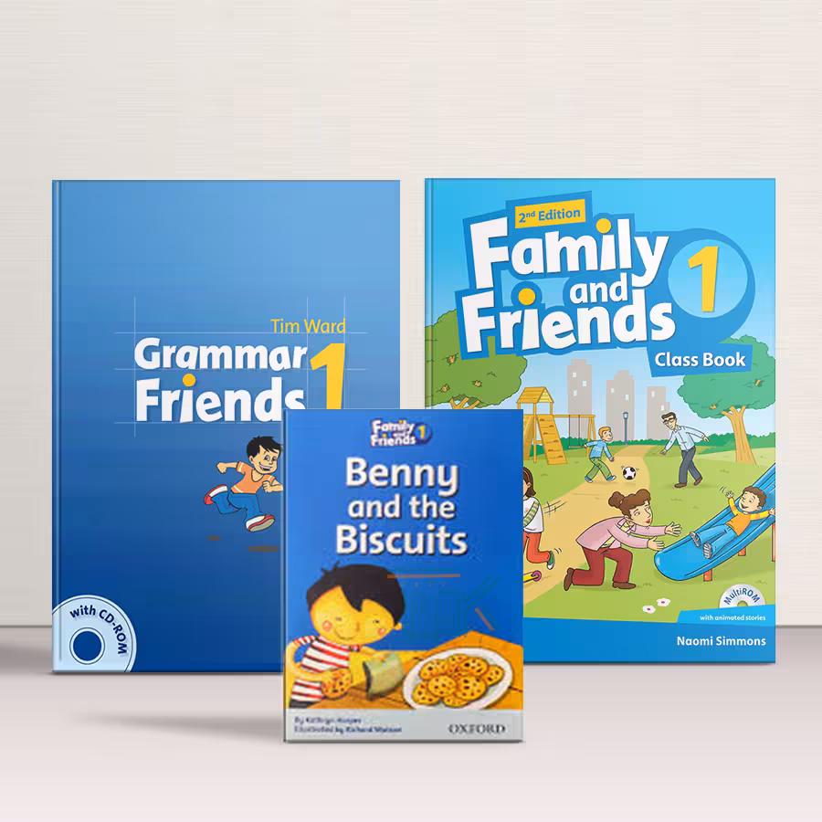 پک کامل امریکن فمیلی اند فرندز 1 ویرایش دوم   کتاب گرامر   کتاب داستان | American Family and Friends 1 2nd Edition   Grammar&amp;Story Book Pack | خرید کتاب زبان | خرید لوازم التحریر | چی کتاب | بالاترین تخفیف و ارسال رایگان