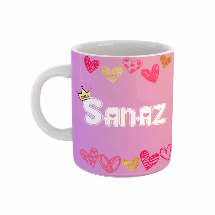 ماگ طرح تک شاخ مدل ساناز