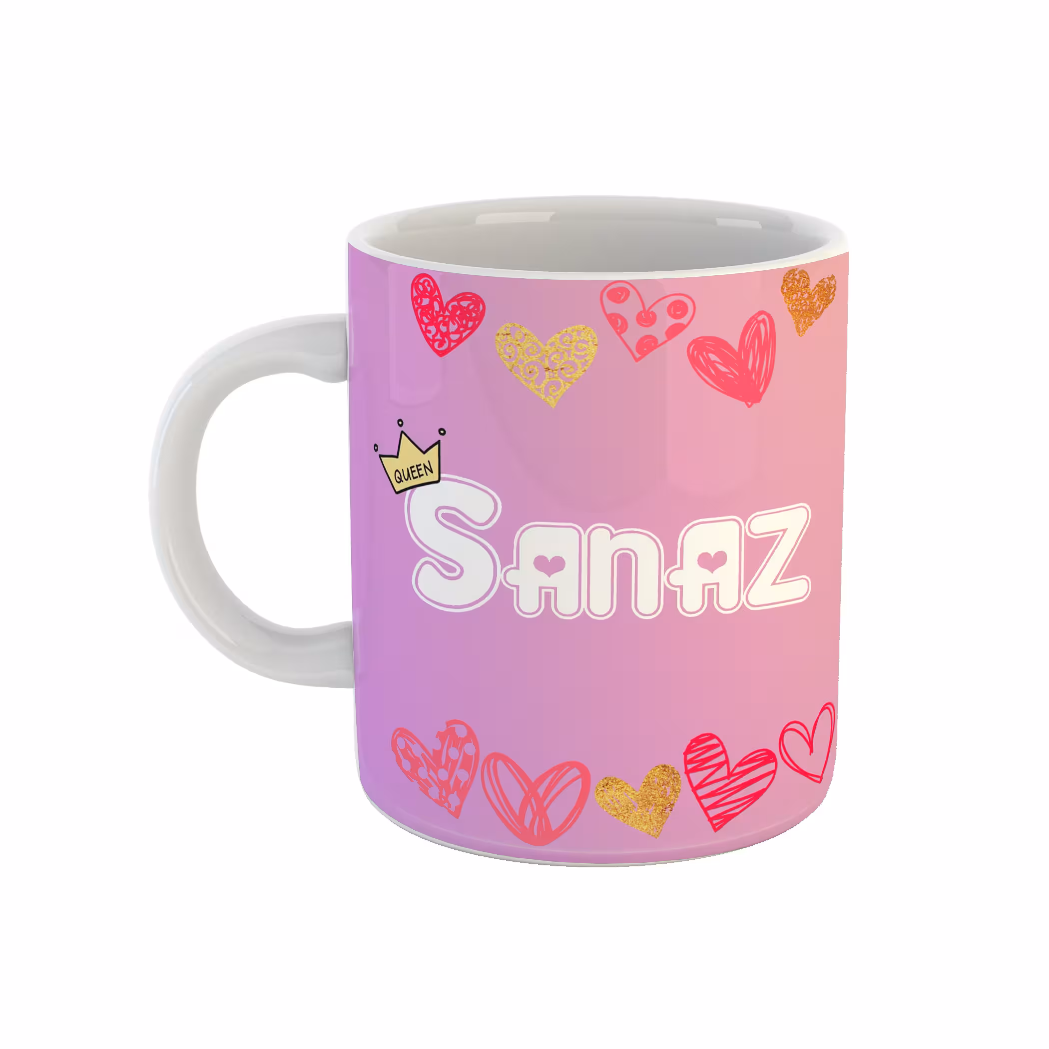 ماگ طرح تک شاخ مدل ساناز