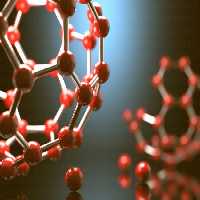 خرید و دانلود پس زمینه 3D علمی با طرح مولکول کربن | پیک فاکس | Pic Fox