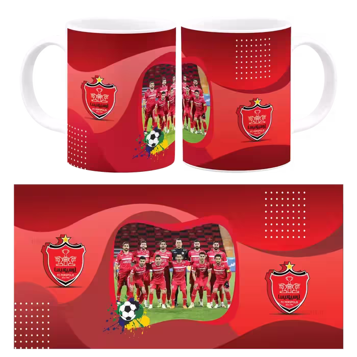 ماگ تیم فوتبال پرسپولیس مدل B 8