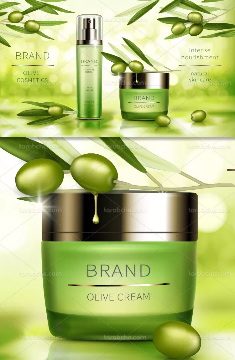 وکتور محصولات بهداشتی و آرایشی | گرافیک با طعم تربچه