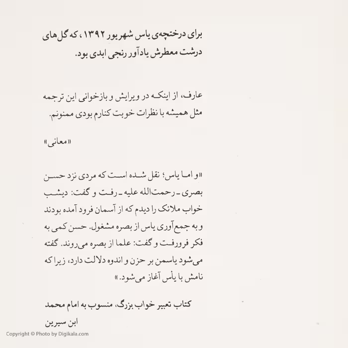 کتاب باغ های بصره اثر منصوره عزالدین انتشارات آده