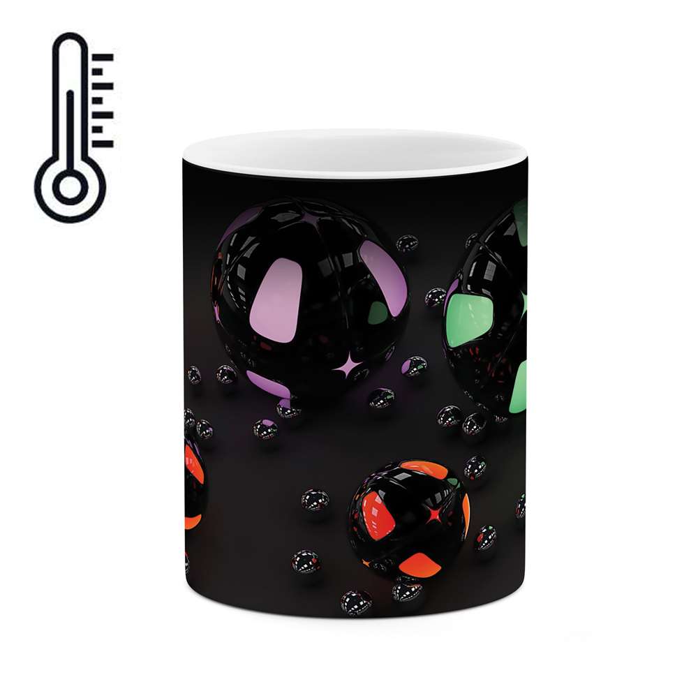 ماگ حرارتی طرح توپ رنگی مدل mgh00482