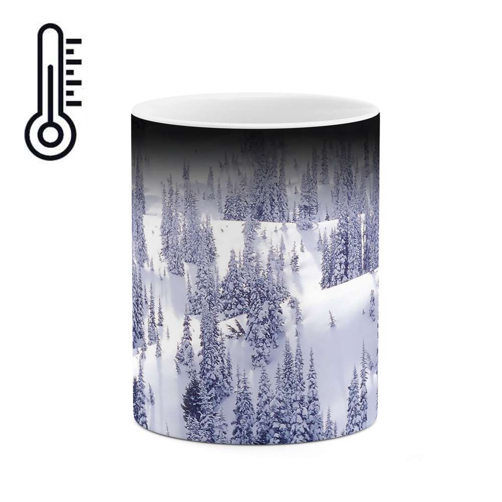 ماگ حرارتی طرح جنگل برفی مدل mgh05158