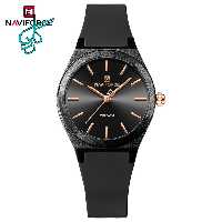 خرید ساعت دخترانه نیوی فورس مدل5056 NaviForce جدید و شیک بند رابر رنگ ثابت همراه با جعبه و پاکت اصلی دارای رنگبندی کد 1922313 - ردگل