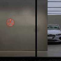 چراغ دیواری نئون دیزاین طرح Benz_RD