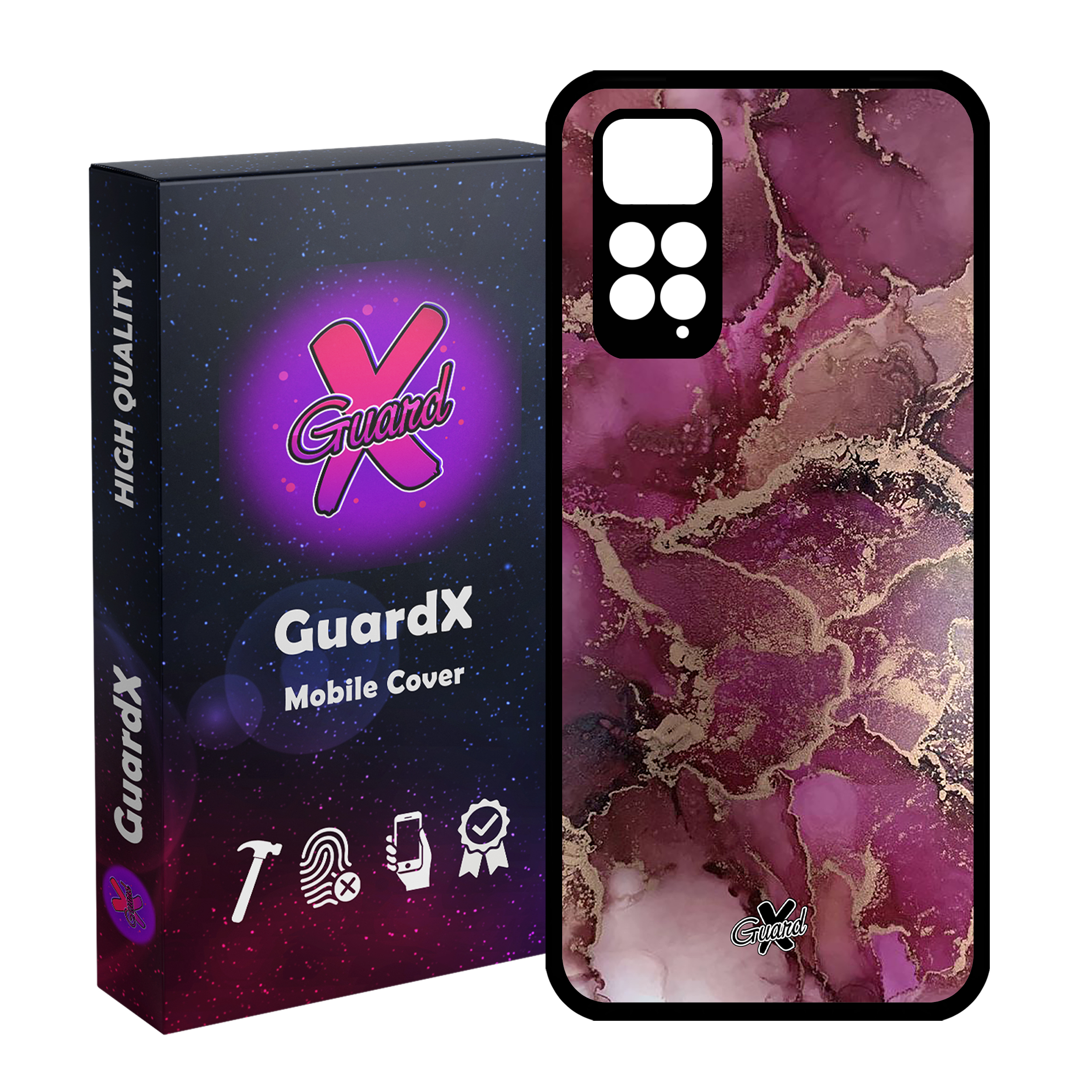 کاور گارد ایکس طرح ماربل مدل Glass10271 مناسب برای گوشی موبایل شیائومی Redmi Note 11S/ Note 11 4G