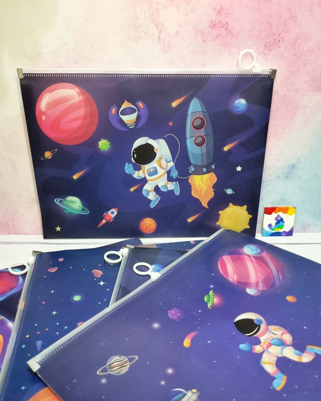 کاور زیپ کیپ طرح فضانورد سایز A4 یک عدد