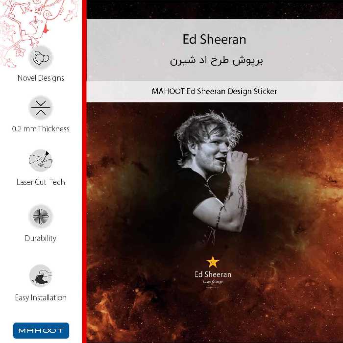 برچسب پوششی ماهوت مدل Ed Sheeran مناسب برای گوشی موبایل شیائومی Redmi Note 10s