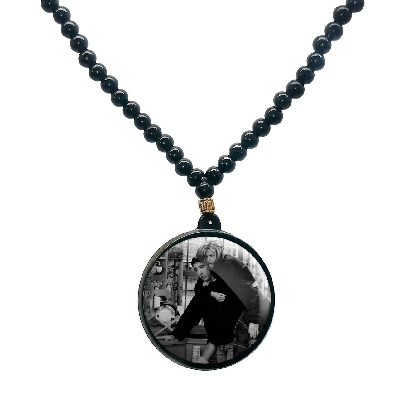 گردنبند پرمانه طرح فرندز کد pmd.18921 مدل دو طرفه