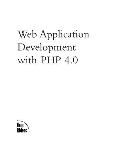 خرید و دانلود نسخه کامل کتاب Web Application Development with PHP 40